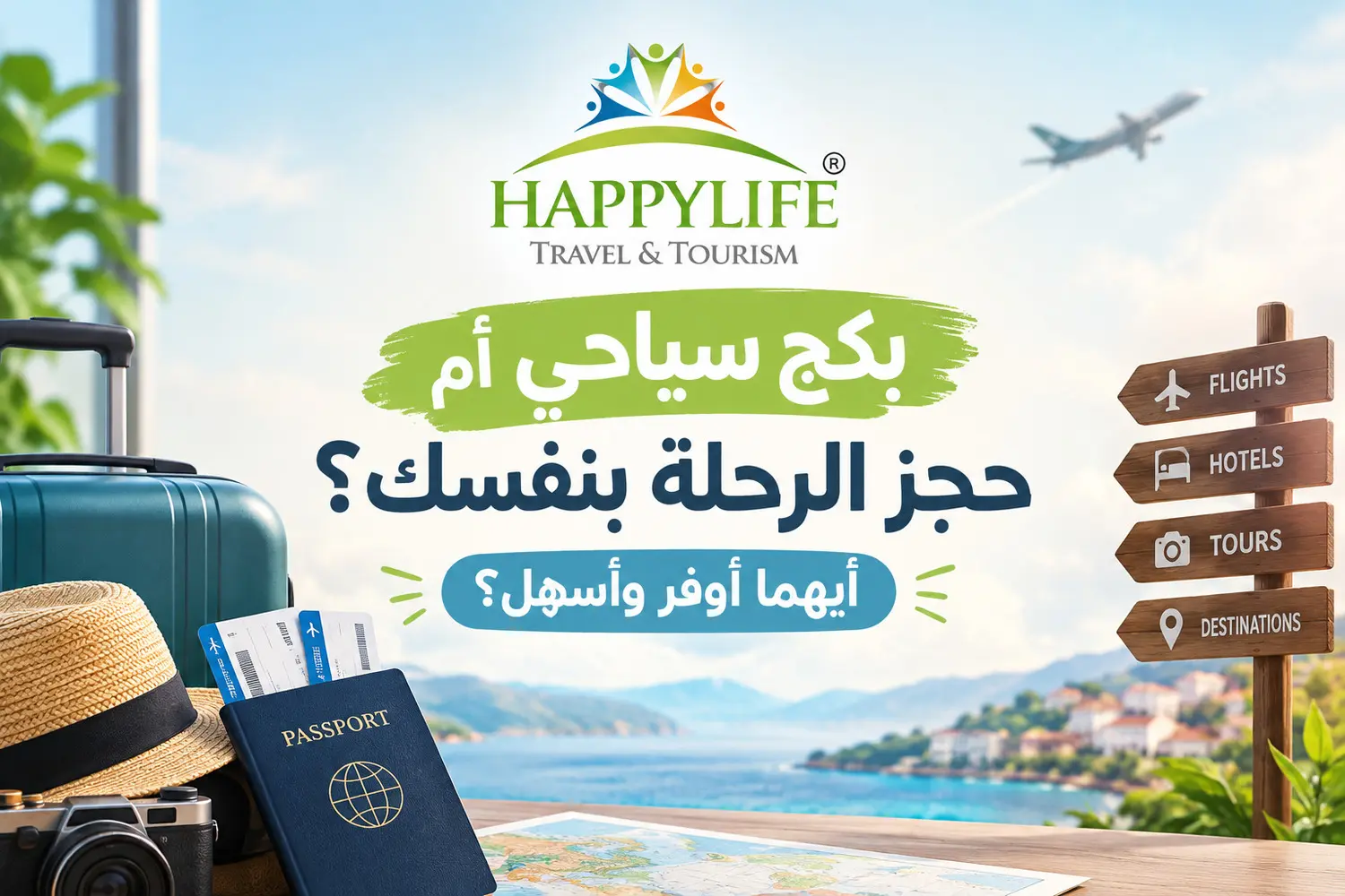 بكج سياحي أم حجز الرحلة بنفسك؟ أيهما أوفر وأسهل؟