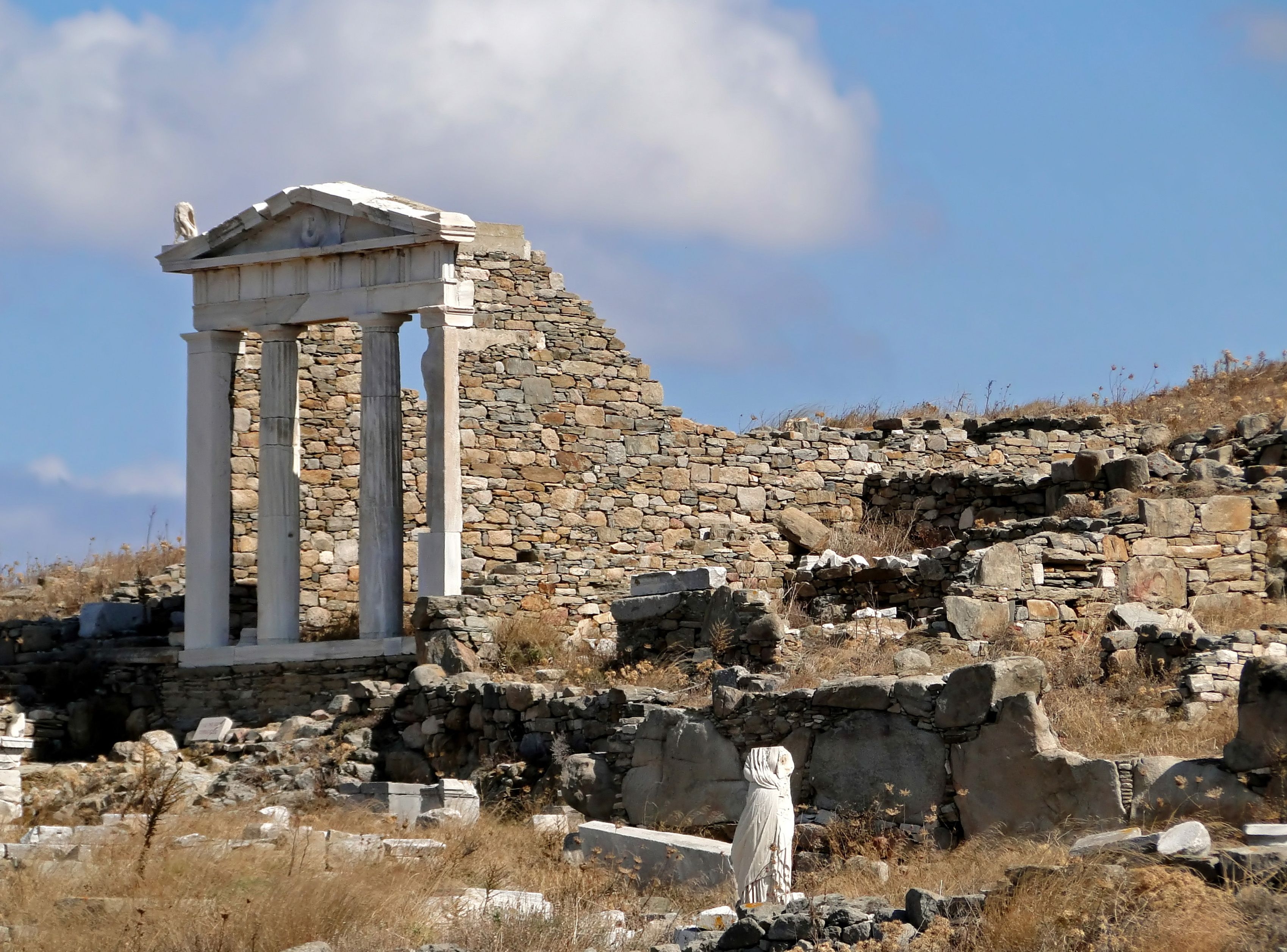 الموقع الاثري ديلوس اليونان